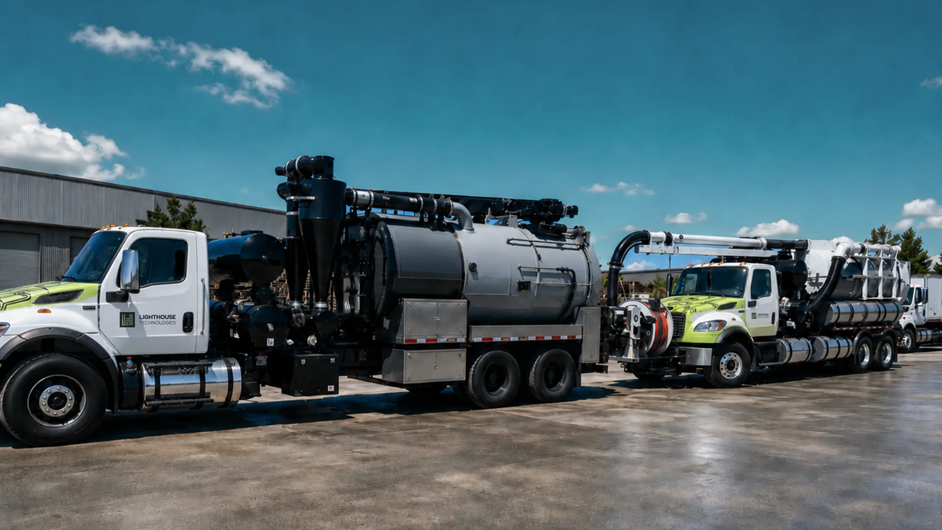 Lighthouse vacuum excavation trucks